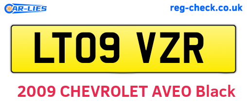 LT09VZR are the vehicle registration plates.