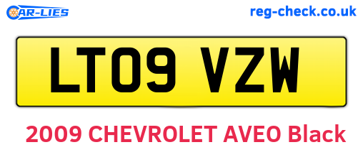 LT09VZW are the vehicle registration plates.