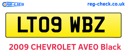 LT09WBZ are the vehicle registration plates.