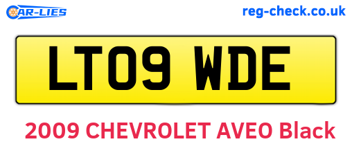 LT09WDE are the vehicle registration plates.