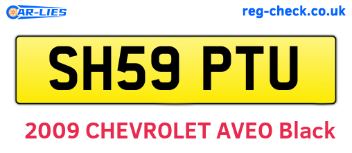 SH59PTU are the vehicle registration plates.