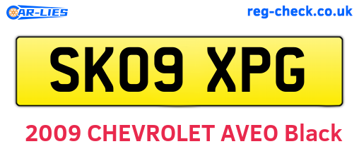 SK09XPG are the vehicle registration plates.