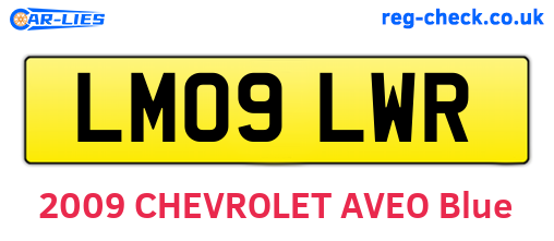 LM09LWR are the vehicle registration plates.