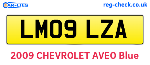 LM09LZA are the vehicle registration plates.