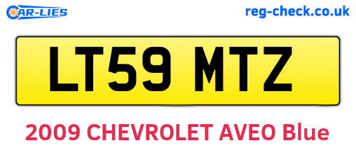 LT59MTZ are the vehicle registration plates.