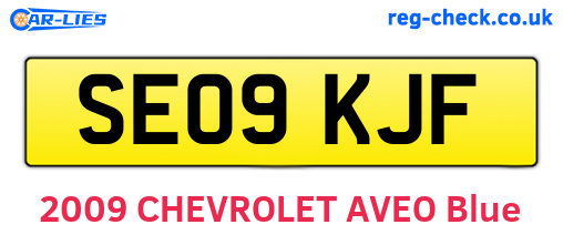 SE09KJF are the vehicle registration plates.