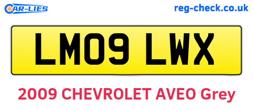 LM09LWX are the vehicle registration plates.