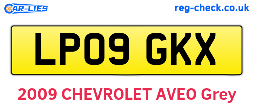 LP09GKX are the vehicle registration plates.