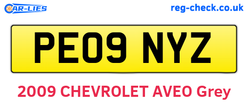 PE09NYZ are the vehicle registration plates.