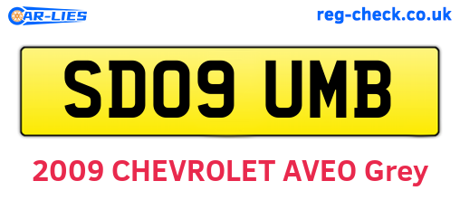 SD09UMB are the vehicle registration plates.