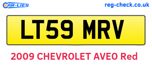 LT59MRV are the vehicle registration plates.