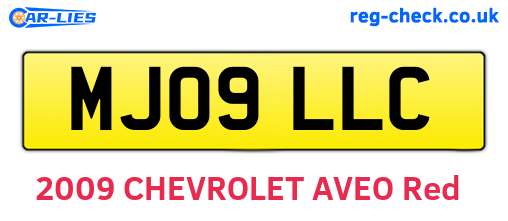 MJ09LLC are the vehicle registration plates.