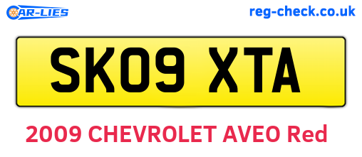 SK09XTA are the vehicle registration plates.