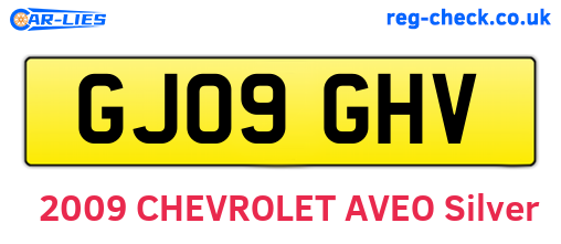 GJ09GHV are the vehicle registration plates.