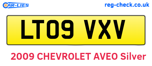 LT09VXV are the vehicle registration plates.