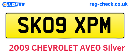 SK09XPM are the vehicle registration plates.