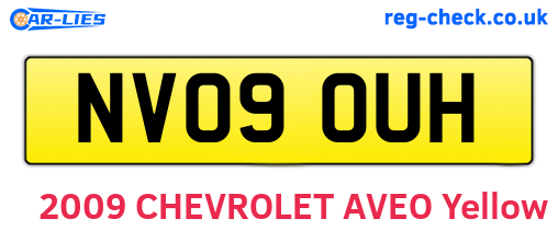 NV09OUH are the vehicle registration plates.
