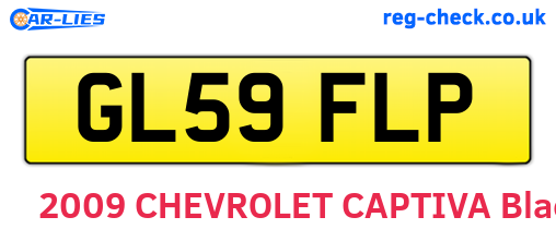GL59FLP are the vehicle registration plates.