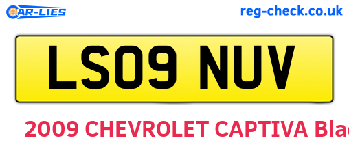 LS09NUV are the vehicle registration plates.