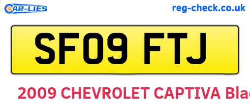 SF09FTJ are the vehicle registration plates.