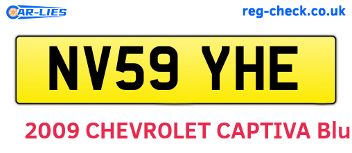 NV59YHE are the vehicle registration plates.