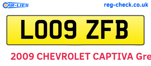 LO09ZFB are the vehicle registration plates.