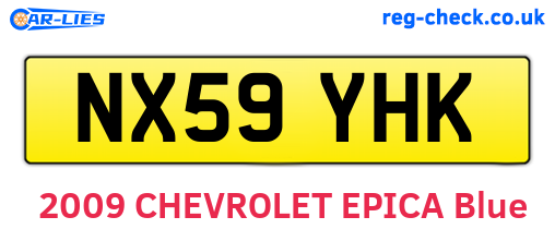NX59YHK are the vehicle registration plates.