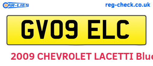 GV09ELC are the vehicle registration plates.