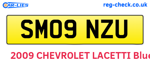 SM09NZU are the vehicle registration plates.