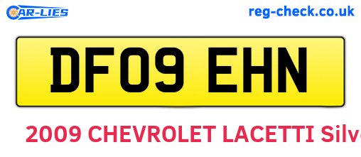 DF09EHN are the vehicle registration plates.