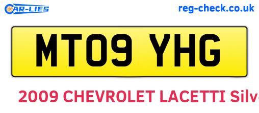 MT09YHG are the vehicle registration plates.