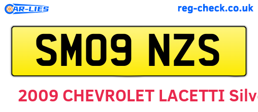 SM09NZS are the vehicle registration plates.