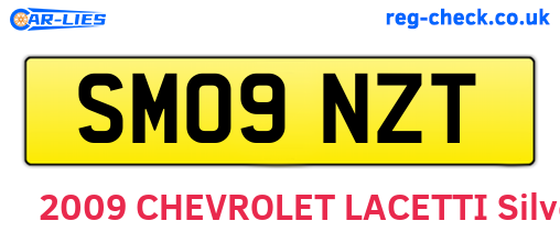 SM09NZT are the vehicle registration plates.