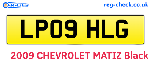 LP09HLG are the vehicle registration plates.