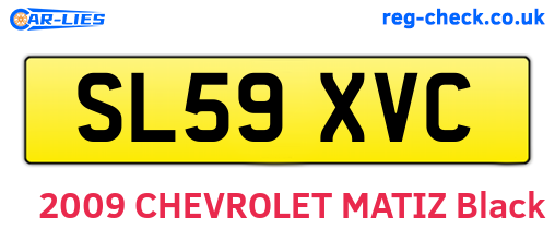 SL59XVC are the vehicle registration plates.