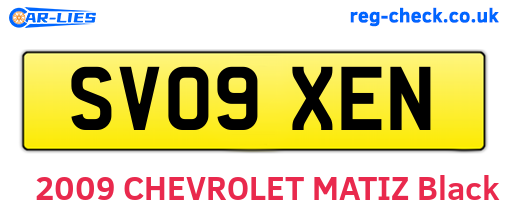 SV09XEN are the vehicle registration plates.