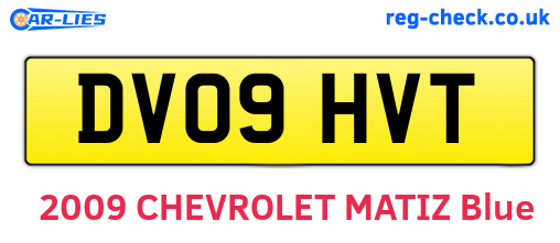 DV09HVT are the vehicle registration plates.