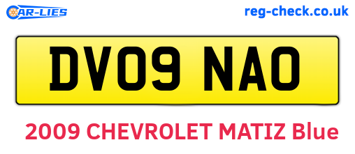 DV09NAO are the vehicle registration plates.