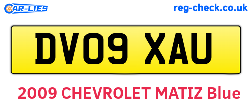 DV09XAU are the vehicle registration plates.