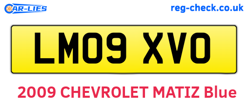 LM09XVO are the vehicle registration plates.