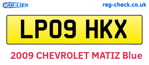 LP09HKX are the vehicle registration plates.