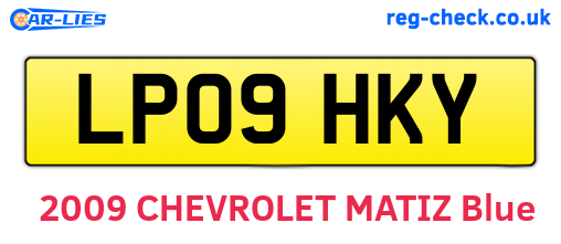 LP09HKY are the vehicle registration plates.