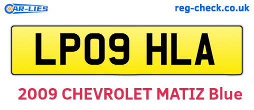LP09HLA are the vehicle registration plates.