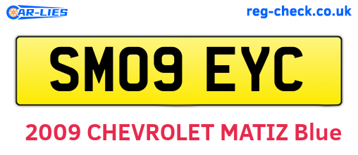 SM09EYC are the vehicle registration plates.