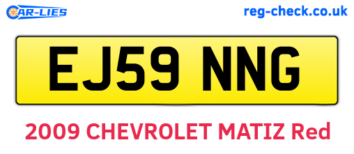 EJ59NNG are the vehicle registration plates.