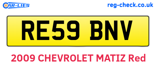 RE59BNV are the vehicle registration plates.