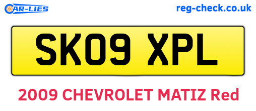 SK09XPL are the vehicle registration plates.