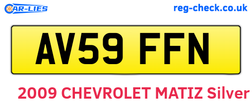 AV59FFN are the vehicle registration plates.