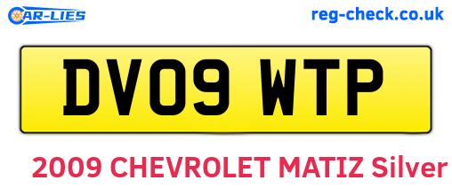 DV09WTP are the vehicle registration plates.