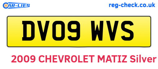 DV09WVS are the vehicle registration plates.